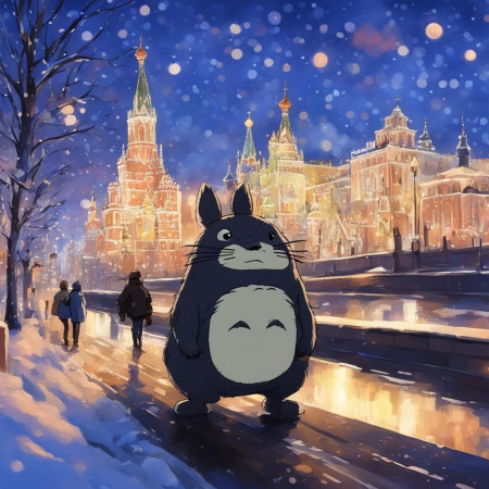 Москва как у Хаяо Миядзаки