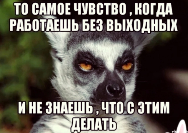 Я по выходным не работаю!